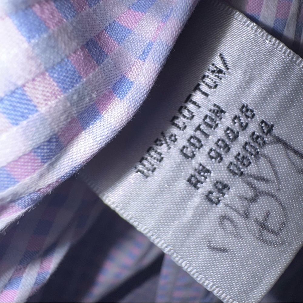 Bugatchi Men's Lavender Checkered Button Down Shi… - image 9